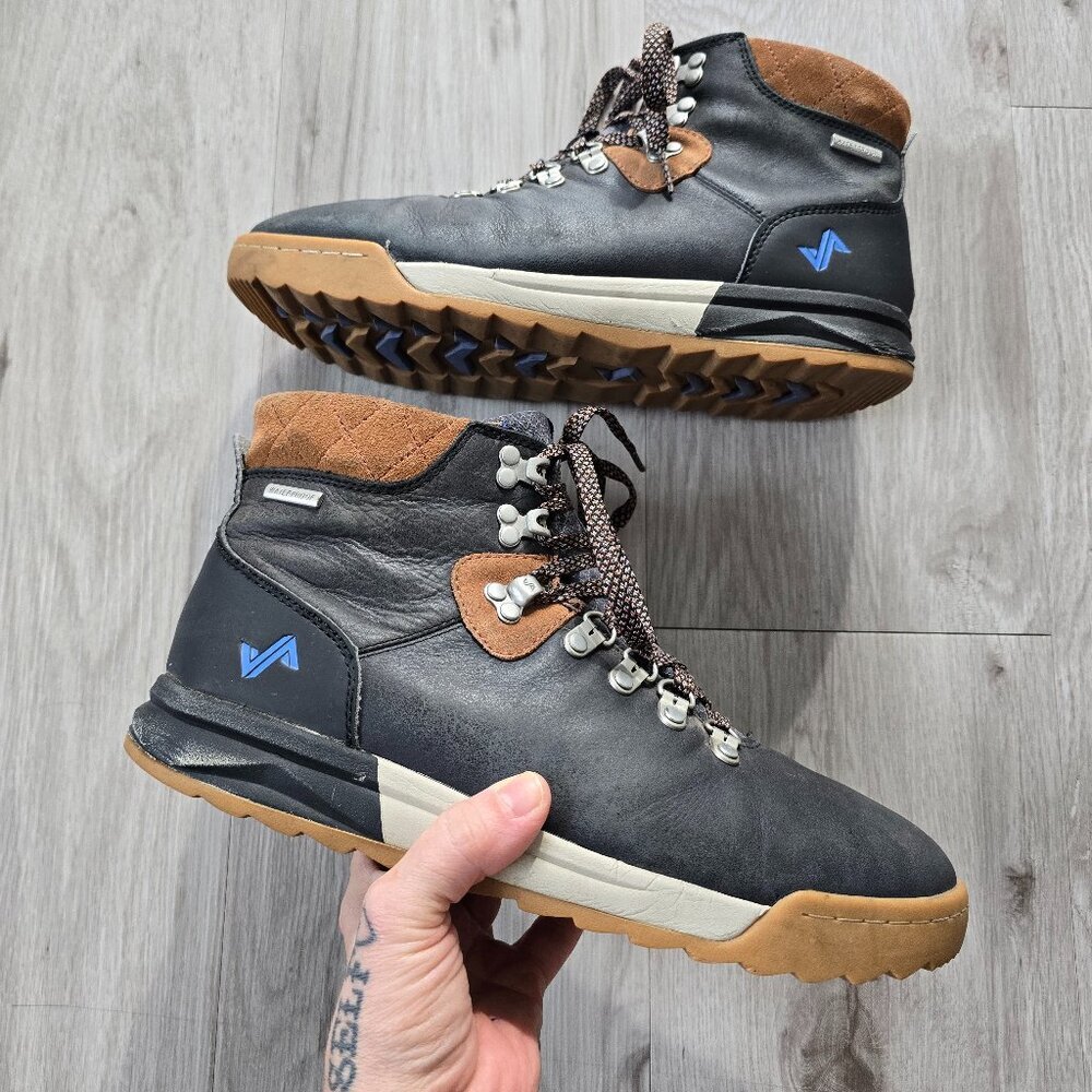Forsake | Patch black brown waterproof granola lace-up hiking boots | WMS 10